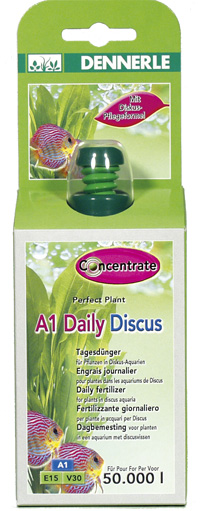 DENNERLE Perfect Plant A1 Daily Discus ежедневное удобрение для акв. высоких температур (для 50000л) 100мл - Кликните на картинке чтобы закрыть